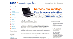 Desktop Screenshot of akademia-linguaefekt.eskk.pl