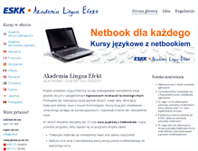 Tablet Screenshot of akademia-linguaefekt.eskk.pl